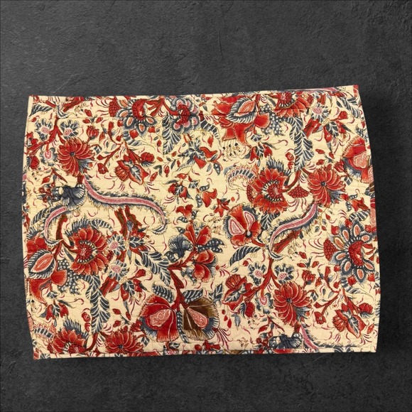 Pottery Barn Other - Pottery Barn Jordan Palampore‎ Standard Quilted Pillow Shams Set of 2  Red Blue